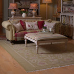 Hand-woven Wool Kilim - Olive Natasha