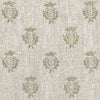 Hand-printed Olive Pomegranate Rustic Linen Stonewashed Panel (3m Approx.) - 356G