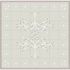Grey Olive Tree Cotton Quilt