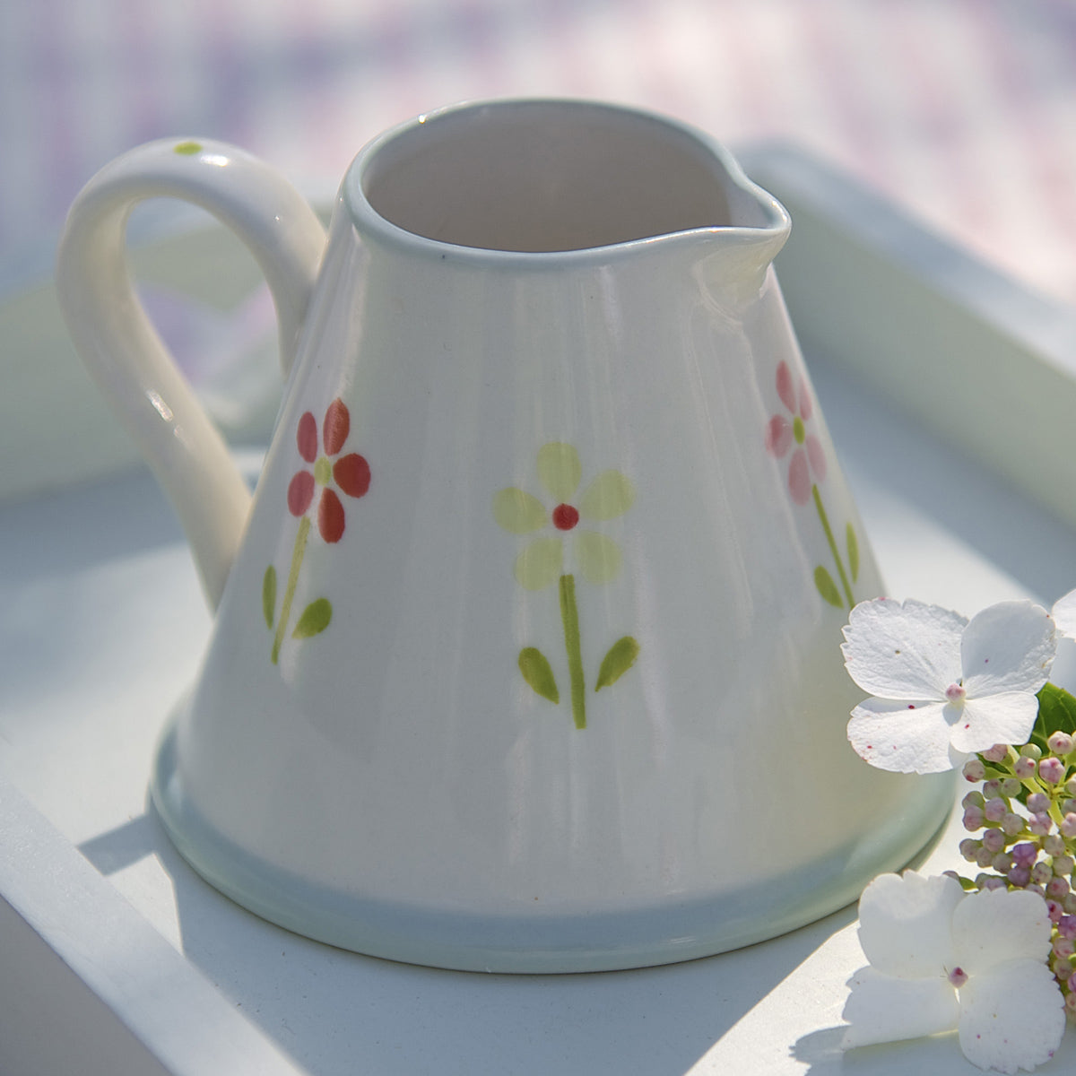 Red Flowerbed Mini Pitcher - SECONDS