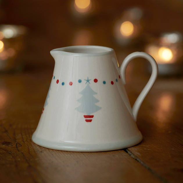 Christmas Grey Tree Mini Pitcher - Seconds