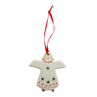 Christmas Green Star Angel Decoration - Seconds