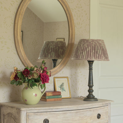 Painted Luna Lamp Base - Charcoal