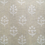 Hand-printed Reverse Grey Megha Linen - 352G