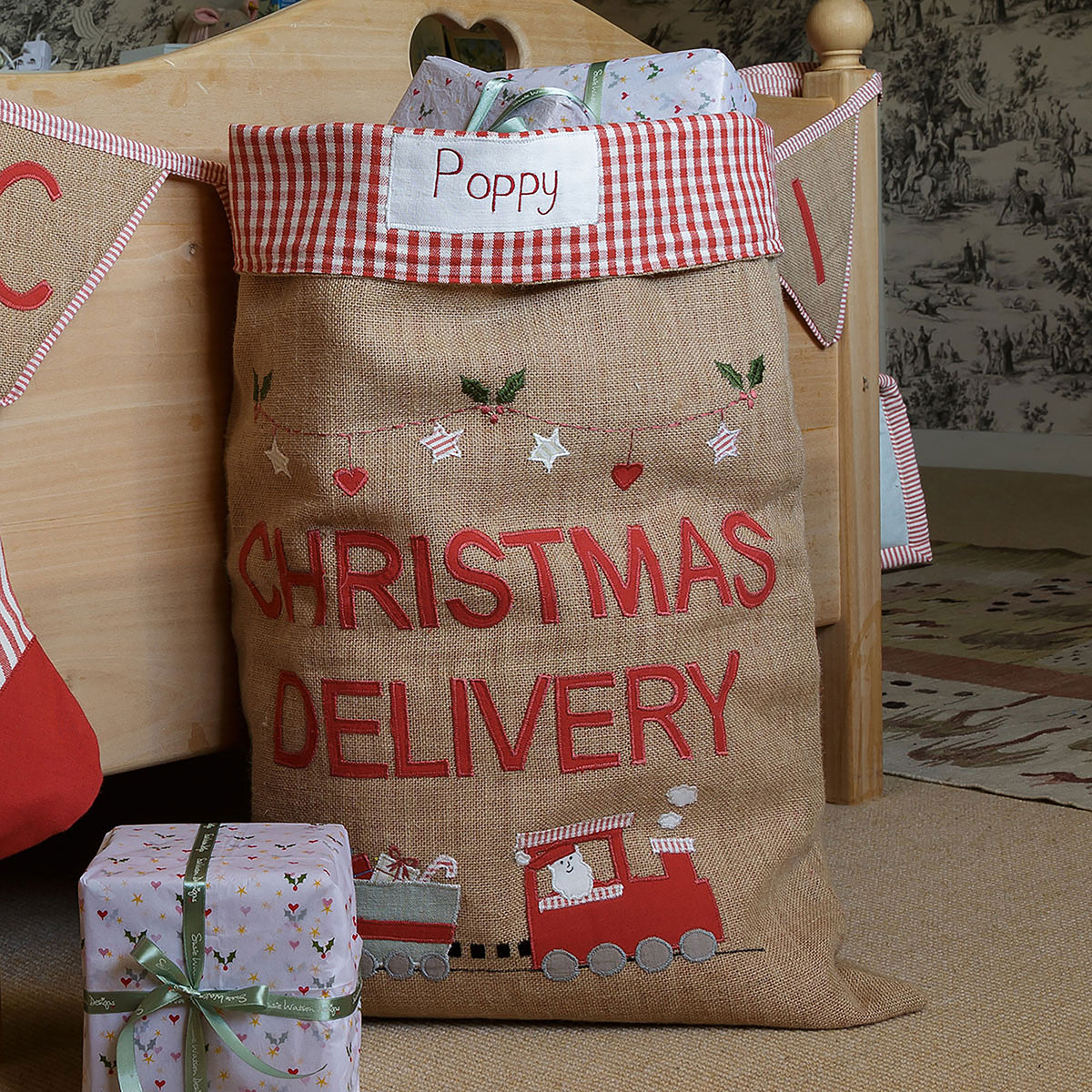 Christmas Train Sack