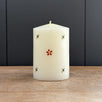 Bees & Flowers Hand-painted Scented Pillar Candle 4"