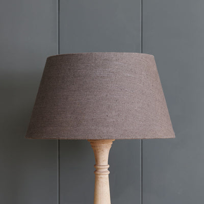 Plain Charcoal Linen Empire Lampshade