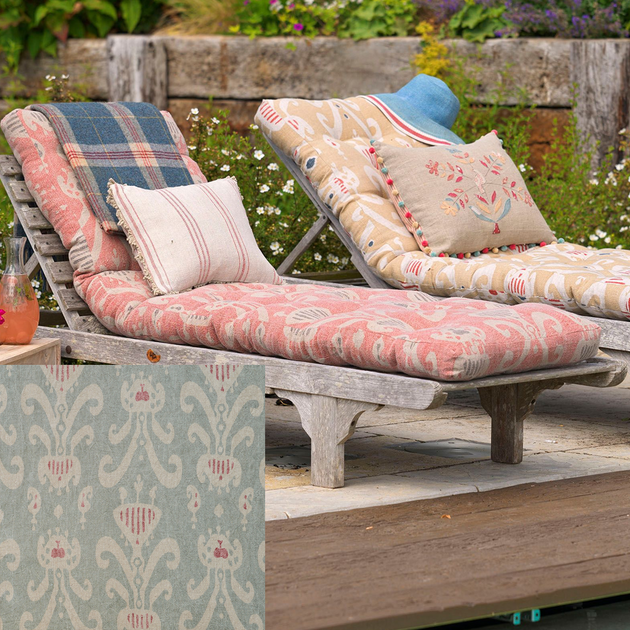 Lounger Cushion - Smokey Blue Natasha