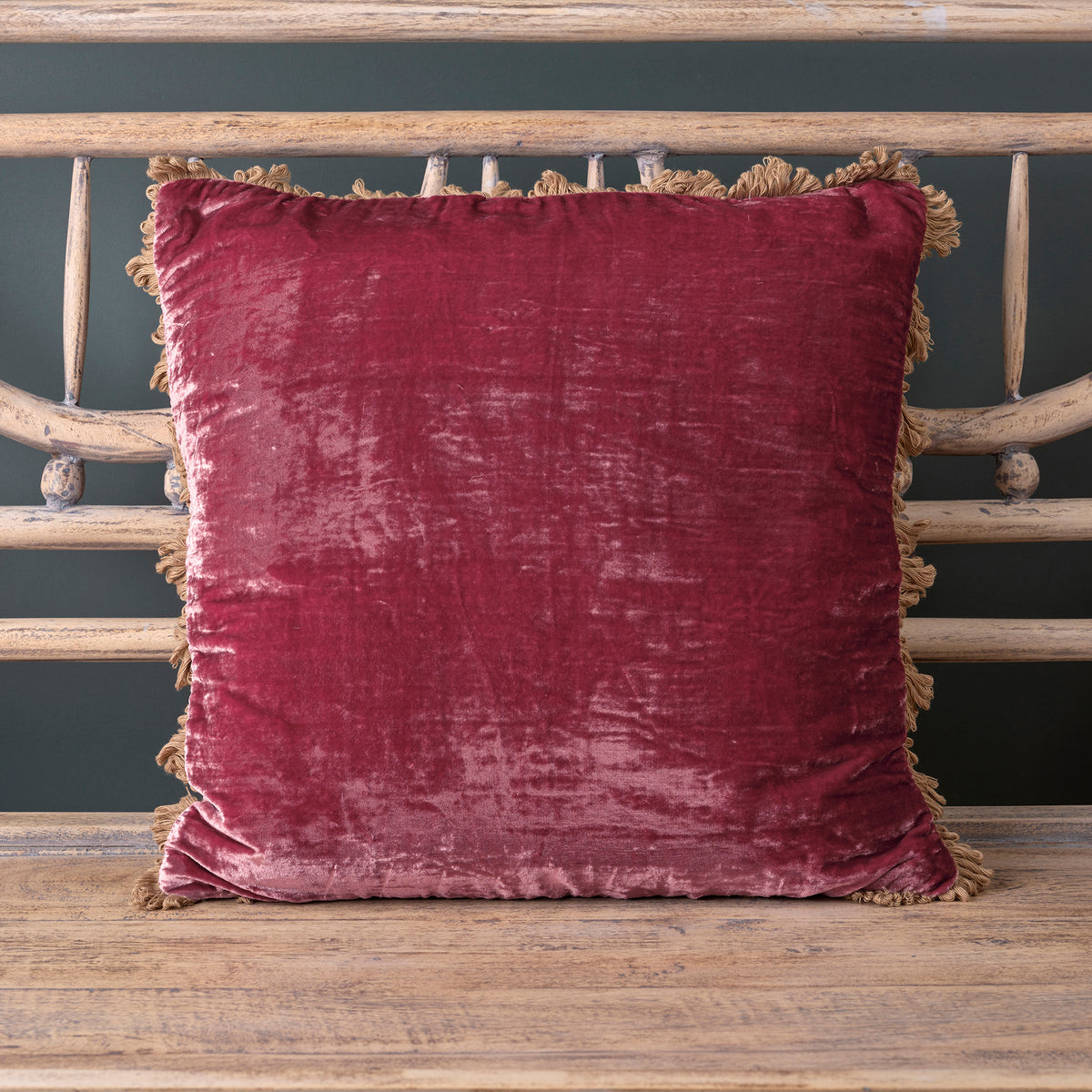 Raspberry Velvet Cushion