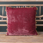 Raspberry Velvet Cushion