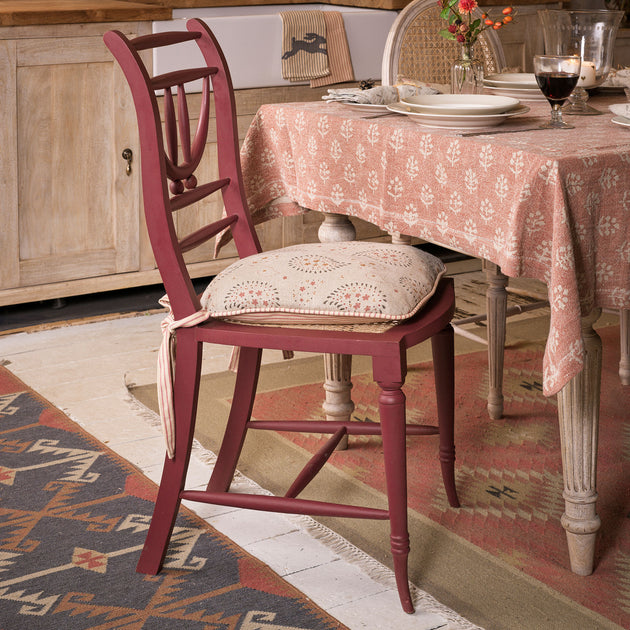 Painted Gustavian Dining Chair in Etruscan Red