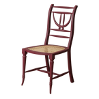 Painted Gustavian Dining Chair in Etruscan Red