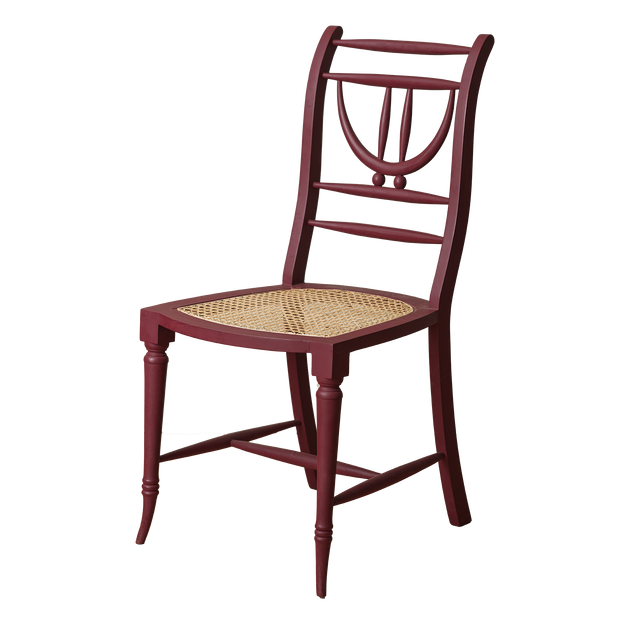 Painted Gustavian Dining Chair in Etruscan Red
