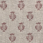 Red Pomegranate Rustic Stonewashed Linen