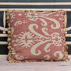 Red Earth Sacha Rustic Linen Cushion with Tassels