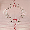 Red Stripe Ribbon & Mistletoe Tablecloth - Extra Large