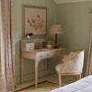 Red Hartford Pleated Linen Lampshade