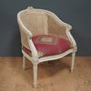 Indian Red Shimla Kilim Caned Arun Chair