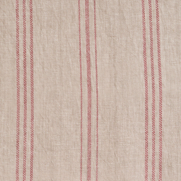 Rose Hartford Stripe on Rustic Linen - Stonewashed 2.7m Panel