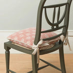 Rose Megha Rustic Linen Chair Cushion