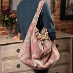Slouch Bag with Tassels - Rose Natasha