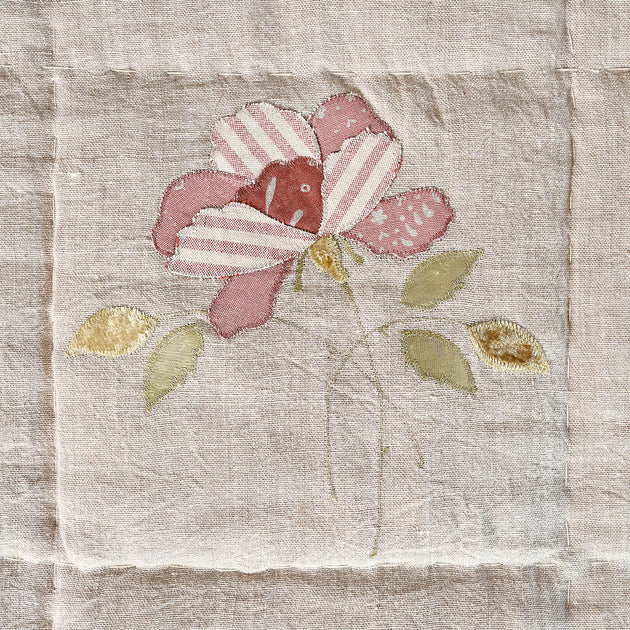 Rose Rustic Linen Quilt - Super King