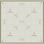 Rose & Foxglove Rustic Linen Quilt