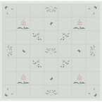 Rose & Foxglove Sea Blue Cotton Quilt