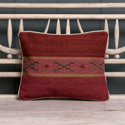 Russet Stripe Kilim Cushion Small