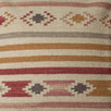 Saffron Stripe Kilim Cushion - Smokey Blue