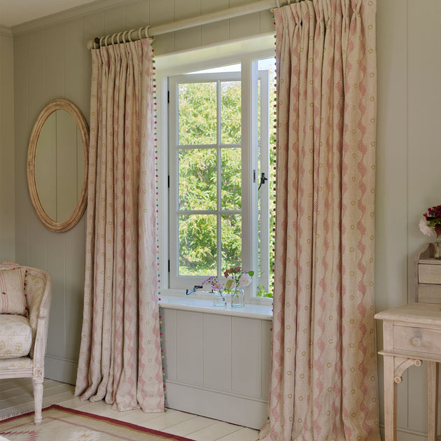 Hand-printed Sackville Stripe Stonewashed Rustic Linen 2.7m Panel - 333