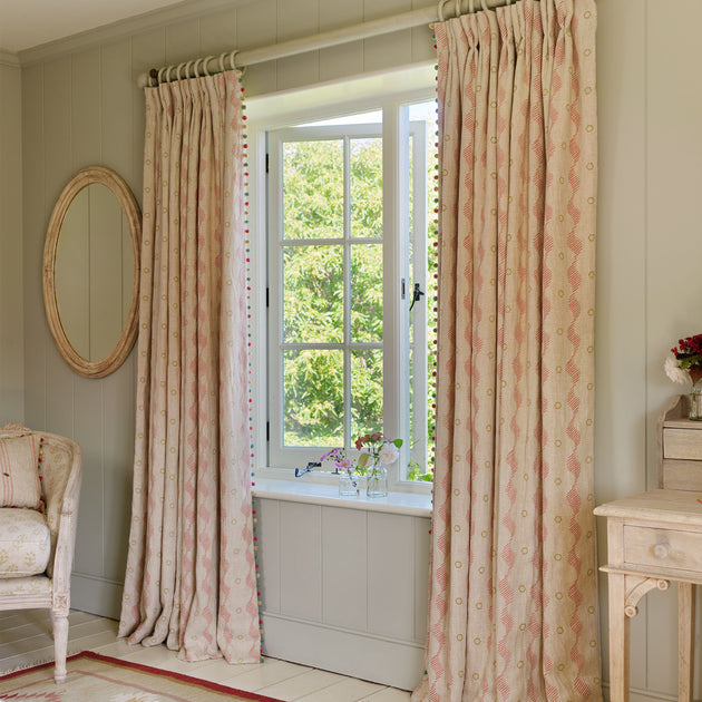 Hand-printed Sackville Stripe Stonewashed Rustic Linen 2.7m Panel - 333