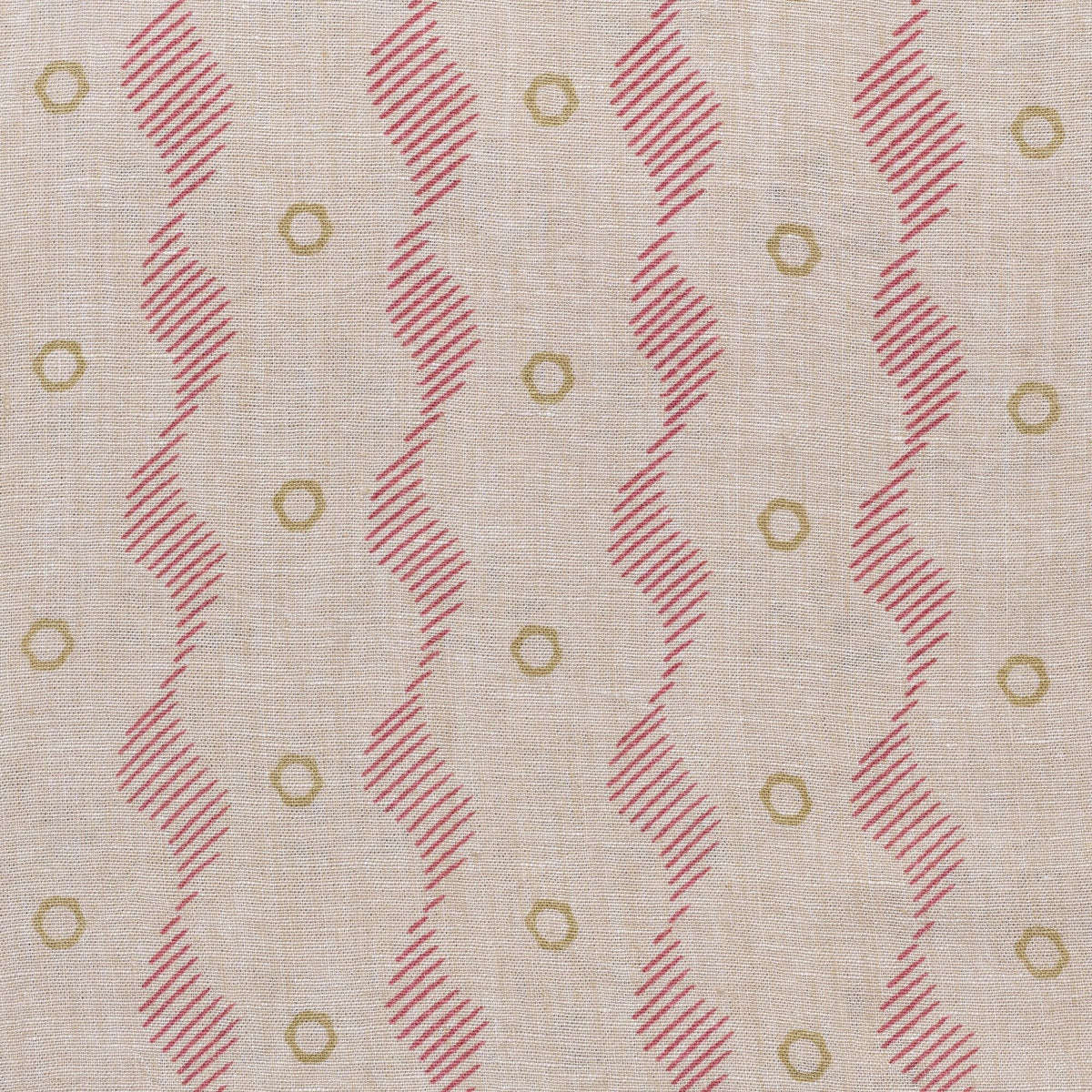 Hand-printed Sackville Stripe stonewashed Rustic Linen 2.7m Panel - 333