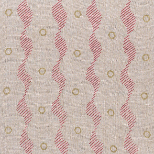 Hand-printed Sackville Stripe stonewashed Rustic Linen 2.7m Panel - 333