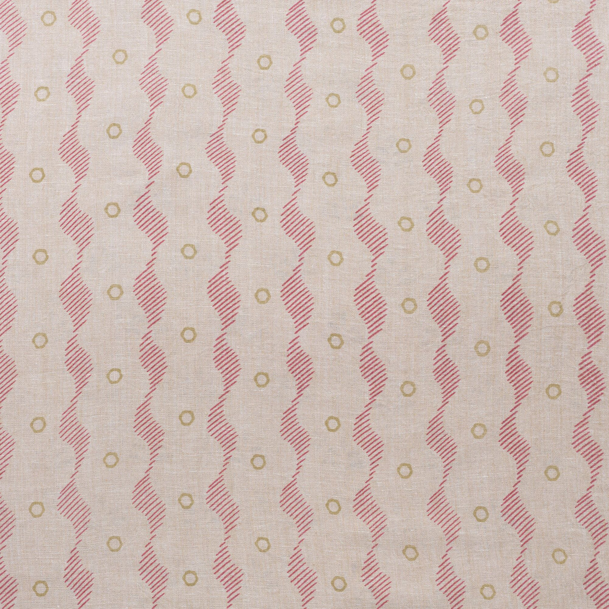 Hand-printed Sackville Stripe stonewashed Rustic Linen 2.7m Panel - 333