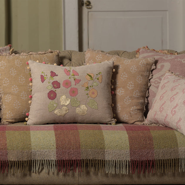 Saffron Megha Rustic Linen Cushion