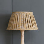 Saffron Sacha Pleated Linen Lampshade