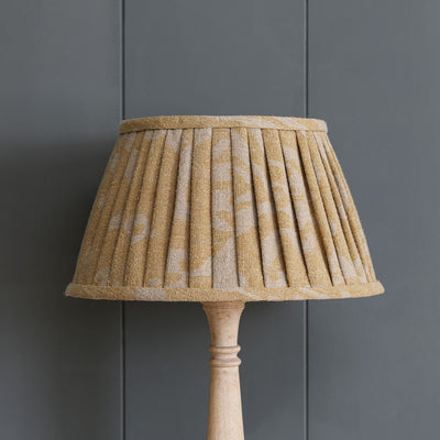 Saffron Sacha Pleated Linen Lampshade
