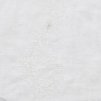 Large Returnable Sample White Large Shalini Shadow Embroidered Linen Voile