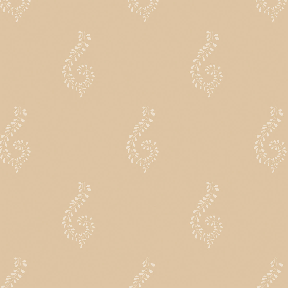 Saffron Ivory Large Shalini Wallpaper