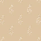Saffron /Ivory Large Shalini Wallpaper
