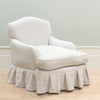 Small Howard Chair with Skirt - Stonewashed Linen