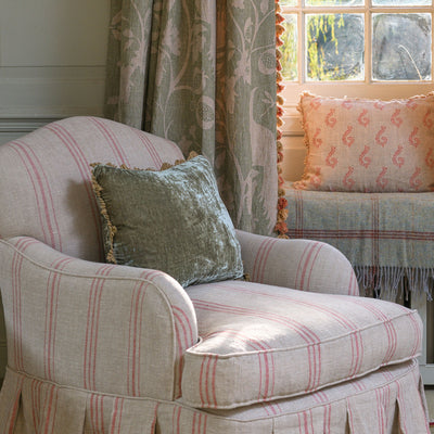 Smokey Blue Velvet Small Cushion - 35 x 45cm