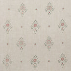 Hand-printed Smokey Blue Anushka on Rustic Linen – 317B
