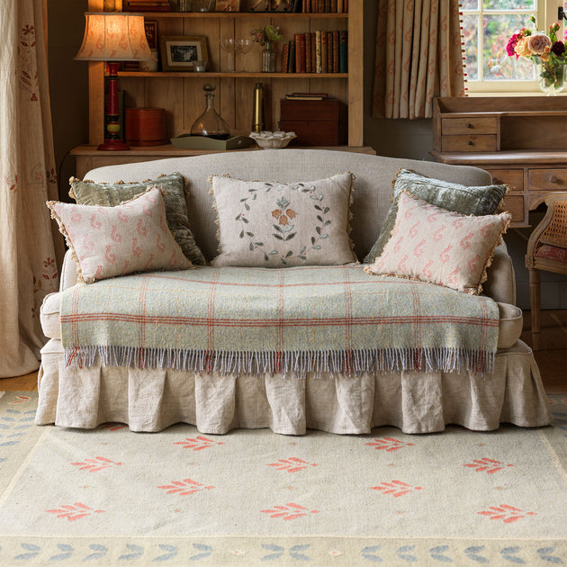 Smokey Blue Sikhara - Hand-woven Wool Kilim