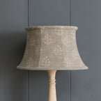 Smokey Blue Megha Framed Linen Lampshade