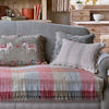 Summer Blue Hartford Stripe Rustic Linen Cushion