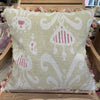 Summer Green Natasha Large Seat Cushion with Tassels