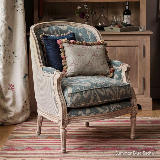 Ex Display - Summer Blue Sacha Library Chair