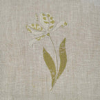 Parrot Tulips Embroidered Rustic Linen 3m Panel - 152